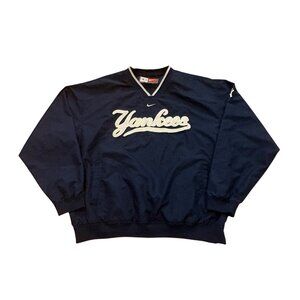 Vintage Y2K Nike Center Swoosh New York Yankees MLB Windbreaker Jacket Men's XL